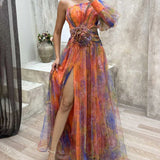 Ladies’ One-Shoulder Maxi Dress