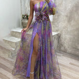 Ladies’ One-Shoulder Maxi Dress
