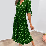 Women’s Polka Dot Midi Dress