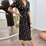 Women’s Polka Dot Midi Dress