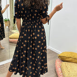Women’s Polka Dot Midi Dress