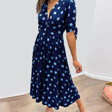 Women’s Polka Dot Midi Dress