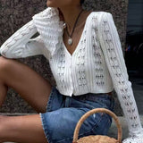 Ladies’ Lace Knit Cardigan