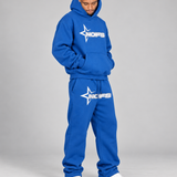 Premium Urban Tracksuit – Oversized Hoodie & Wide Leg Joggers Set