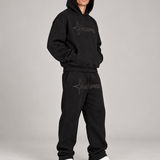 Premium Urban Tracksuit – Oversized Hoodie & Wide Leg Joggers Set
