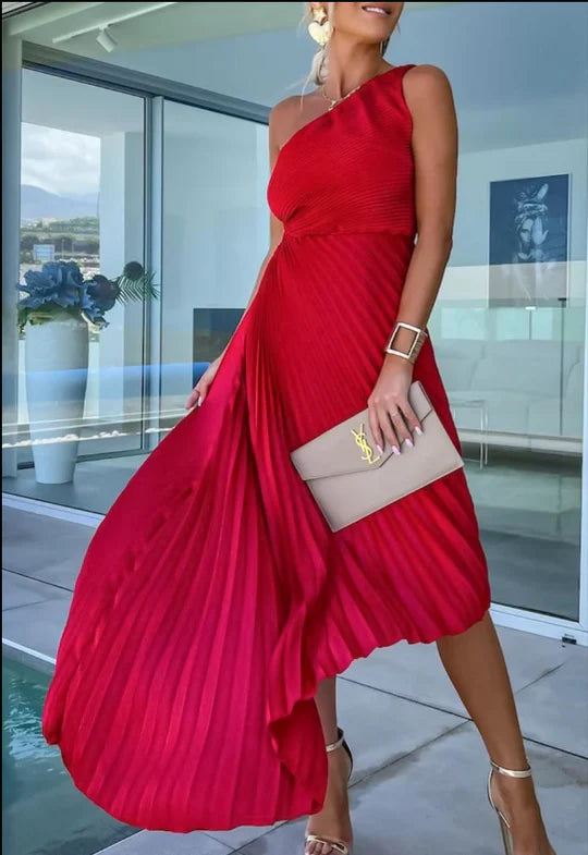 Women's One-Shoulder Cocktail Dress