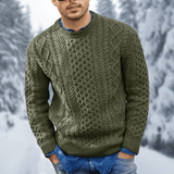 Men's Classic Cable Knit Winter Sweater