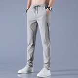 Men's Drawstring Joggers with Zipped Side Pockets