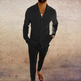 Men's Vintage Cotton Two-Piece Co-Ord Set