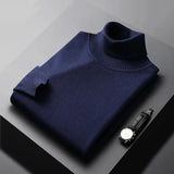 Men's Soft Turtleneck Knit Sweater, Multiple Colours