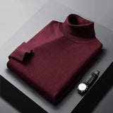 Men's Soft Turtleneck Knit Sweater, Multiple Colours