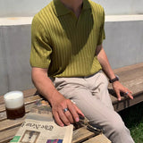 Men’s Textured Polo Shirt