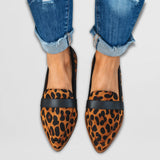 Ladies’ Suede Pointed Toe Loafers