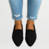 Ladies’ Suede Pointed Toe Loafers