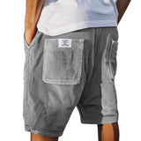 Striped Linen Blend Shorts