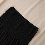 Strapless Ruched Longline Top