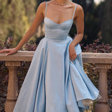 Sweetheart Neck Midi Dress