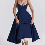 Sweetheart Neck Midi Dress