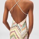 Women's Chevron Print Sleeveless Maxi Dress