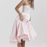 Sweetheart Neck Midi Dress