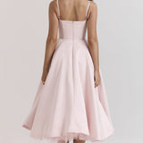 Sweetheart Neck Midi Dress