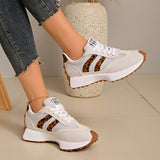 Women's Flat Lace-Up Cushioned Everyday Sneakers