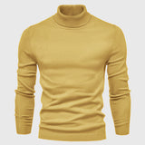 Men's Knitted Turtleneck Slim-Fit Long Sleeve Sweater