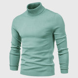 Men's Knitted Turtleneck Slim-Fit Long Sleeve Sweater