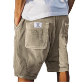 Striped Linen Blend Shorts