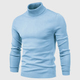 Men's Knitted Turtleneck Slim-Fit Long Sleeve Sweater