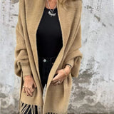 Women's Solid Colour Zip-Front Everyday Jacket