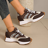 Women's Flat Lace-Up Cushioned Everyday Sneakers