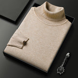 Men's Soft Turtleneck Knit Sweater, Multiple Colours