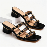 Women's Studded Strap Slide Sandals