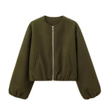 Ladies’ Cropped Zip Jacket