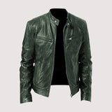 Men's Genuine Leather Jacket with Soft Lining