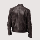 Men's Genuine Leather Jacket with Soft Lining
