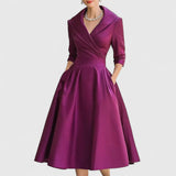 Ladies’ Vintage-Inspired Midi Dress