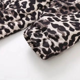 Ladies’ Leopard Print Bomber Jacket