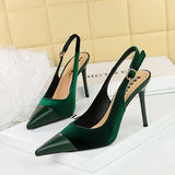 Women's Pointed Toe Slingback Heels