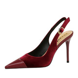 Women's Pointed Toe Slingback Heels