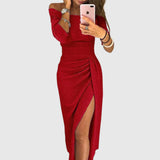 Ladies’ Off-Shoulder Midi Dress
