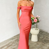 Rosalia - Elegante off-the-shoulder jurk