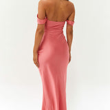 Rosalia - Elegante off-the-shoulder jurk