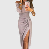 Ladies’ Off-Shoulder Midi Dress