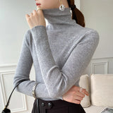 Women's Ribbed Turtleneck Knit Sweater, Long Sleeves