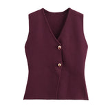 Women's Button Front Tailored Vest