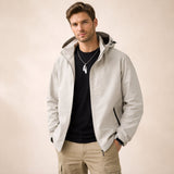 Men's Windproof Hooded Softshell Rain Jacket