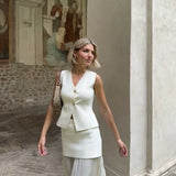 Women's Button Front Tailored Vest