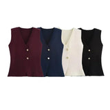 Women's Button Front Tailored Vest